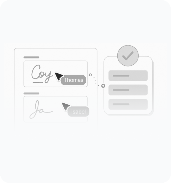 Built-in E-signatures